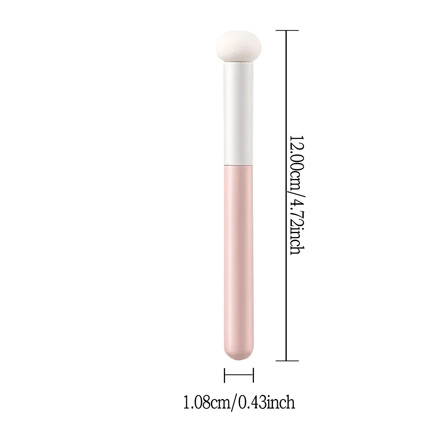 Concealerborstel met paddestoelkop - Mini-precisie-make-upspons voor naadloze dekking van acnelitteken, blending en vlekcorrectie |   La