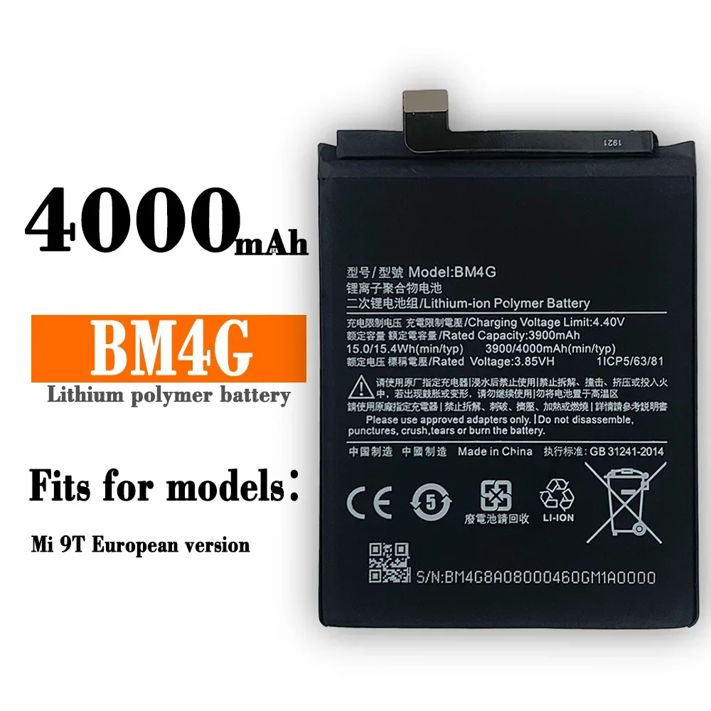 Mobile Phone Replacement Battery For Xiaomi 9T MI9T Phone Battery BM4G Large Capacity High Quality Lithium Battery