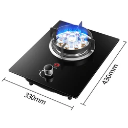 Gas Stove Single Stove Household Liquefied Gas Embedded Gas Stove Natural Gas Fierce Fire Single Stove Stoves Table Kitchen Hob