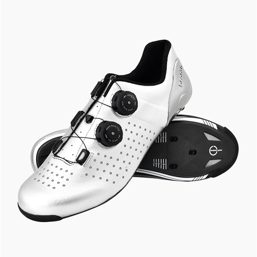 2024 New Road Cycling Shoes Carbon Fiber Self-Locking Ultralight Breathable Wear Non-slip professional Bicycle Sneakers