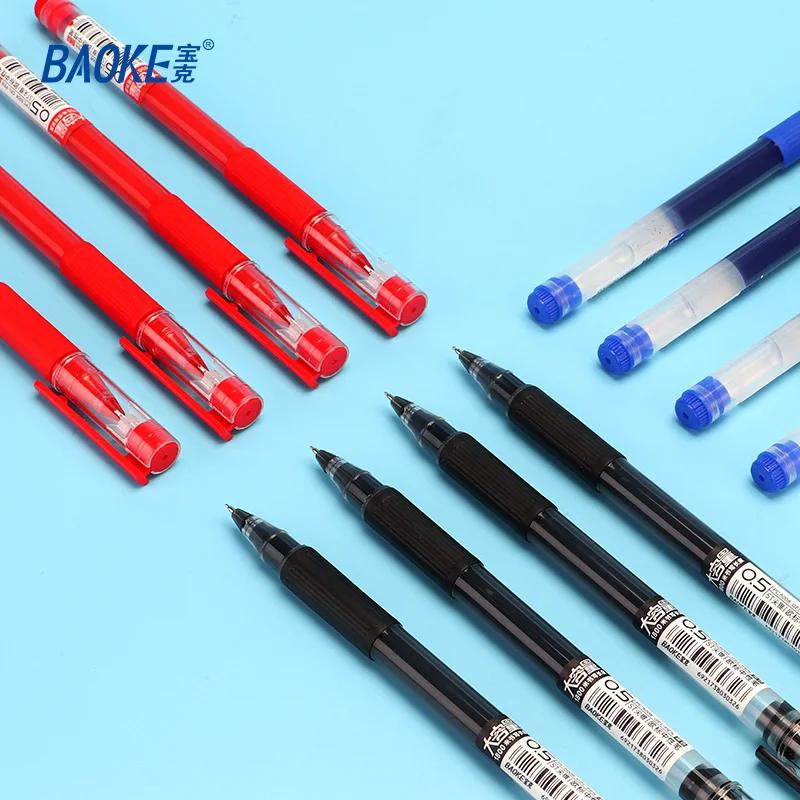 BAOKE PC5008 0.5mm European Standard Gel Pen 1800m Writing Length 10pcs