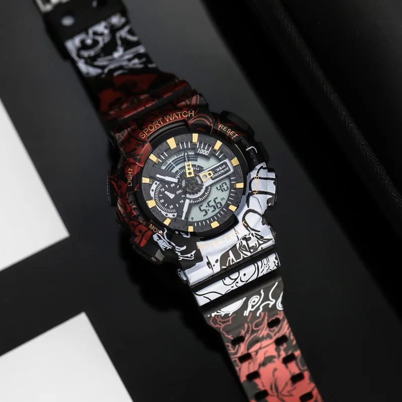Reloj CE40 informal y a la moda para hombre, Esfera Grande resistente al agua, relojes electrónicos con luz nocturna, relojes de regalo geniales para hombre
