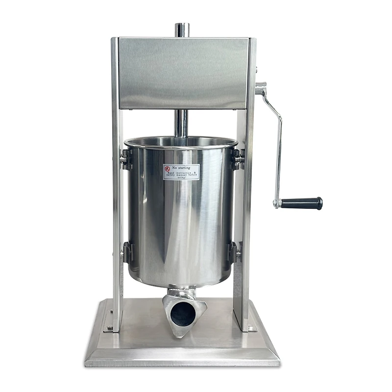 Manual Model Sausage Stuffer 10L Capacity Homemade Sausage Maker Stainless Steel Vacuum Enema Machine Factory Direct