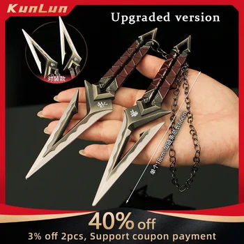 18cm Valorant knife No No No Yaiba upgrade alloy model game melee weapon peripherals military training knives toys safety children