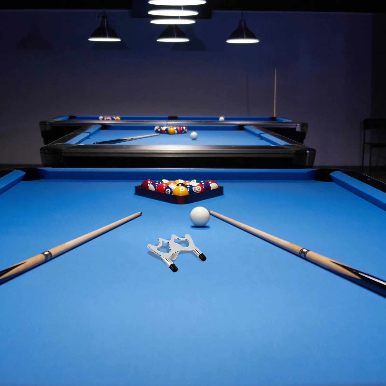 

Portable Cue Stick Bridge Head Metal Screw Adjustable Pool Billiard Bridge Accessory Stable Support for Table Play