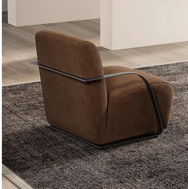 

Single sofa chair Nordic living room balcony, minimalist leisure negotiation modern minimalist chair