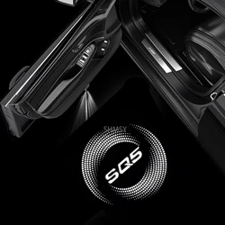 2Pcs Car Door Welcome Light LED Projector Ghost Shadow Courtesy Lamp Accessories For Audi SQ5 2012-2018 2019 2020 2021 2022 2023