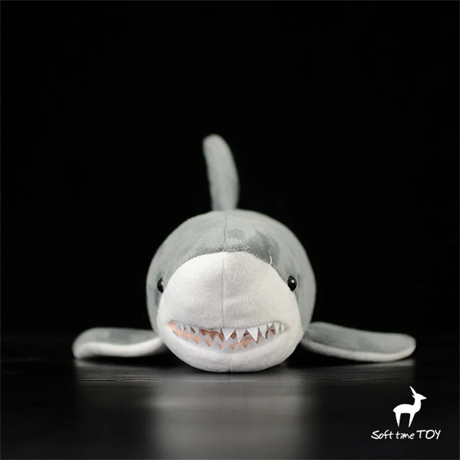 Great White Shark High Fidelity Shark Plüschtier Weißer Hai Plüschtiere Lebensechte Tiere Simulation Gefüllte Puppe Kawai Spielzeug Geschenke