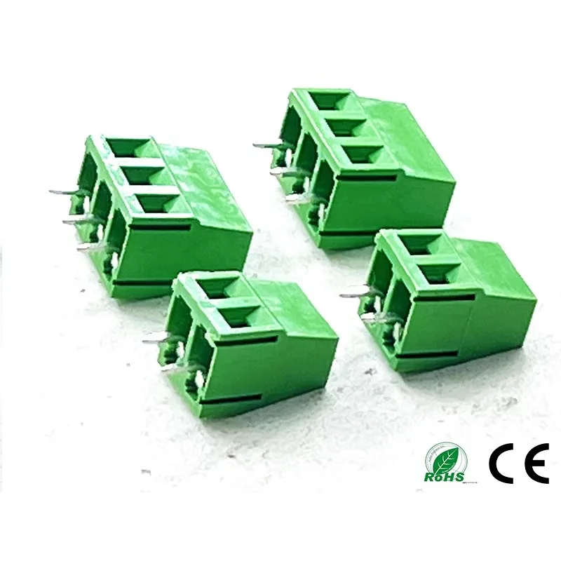 

30Pcs KF128- 5.0/5 2p 3p European screw type PCB terminal Phoenix connector solder plate connector