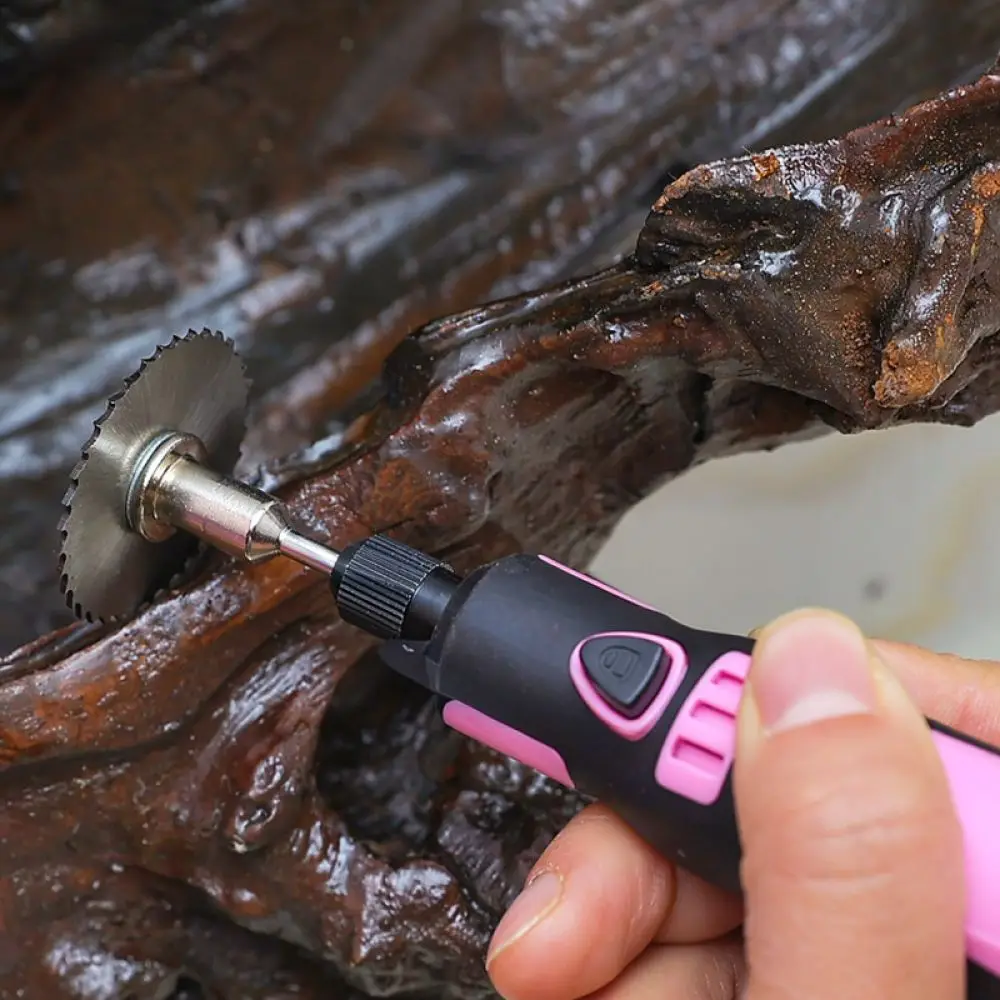 Rechargeable Mini Electric Grinding Pen Pink Rotary Tool For DIY Craft Woodwork Metal Jewelry Polishing Sanding Machine