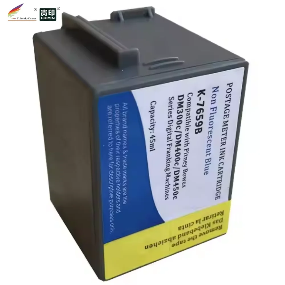 

Franking Postage meter ink cartridge 765-9 for Pitney Bowes DM300c DM400c DM450c blue/red 45ml