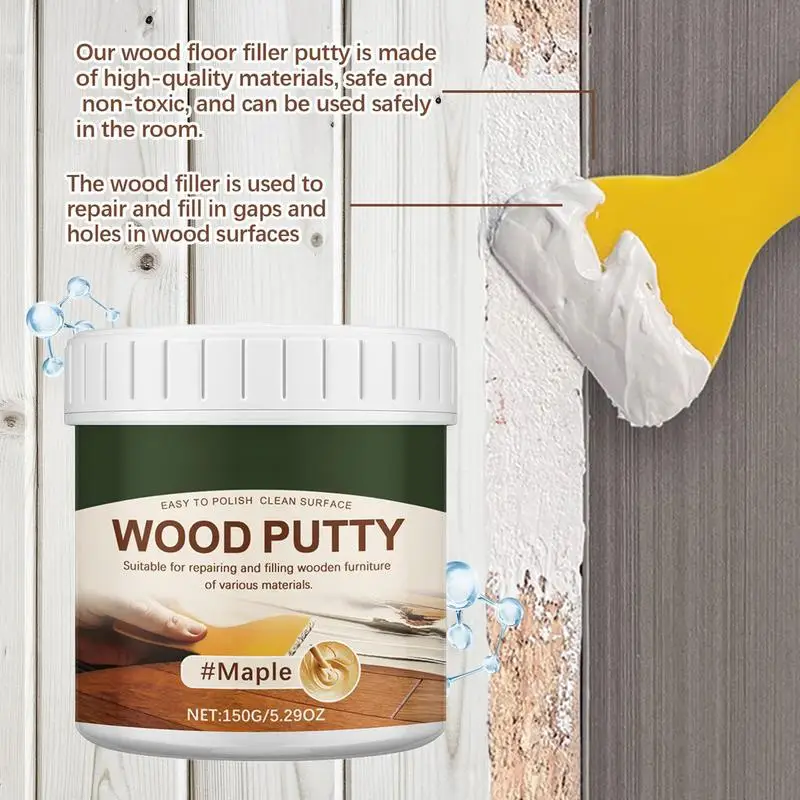 Wood Filler 150g Long-Lasting Wood Repair Putty Wood Furniture Repair Kit Touch Up Wood Putty Wood Caulking Filler For Repairing