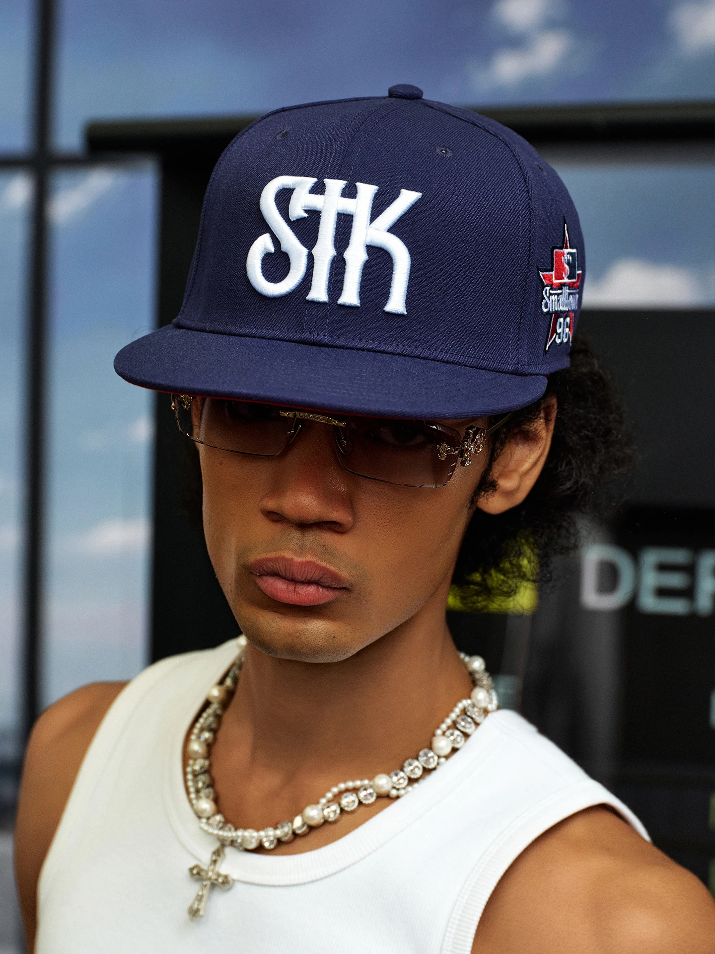 Fashionable Street Style Baseball Cap STK SmallTownKid Sun Protection Embroidery Board Hat Versatile Leather Cap for All Seasons