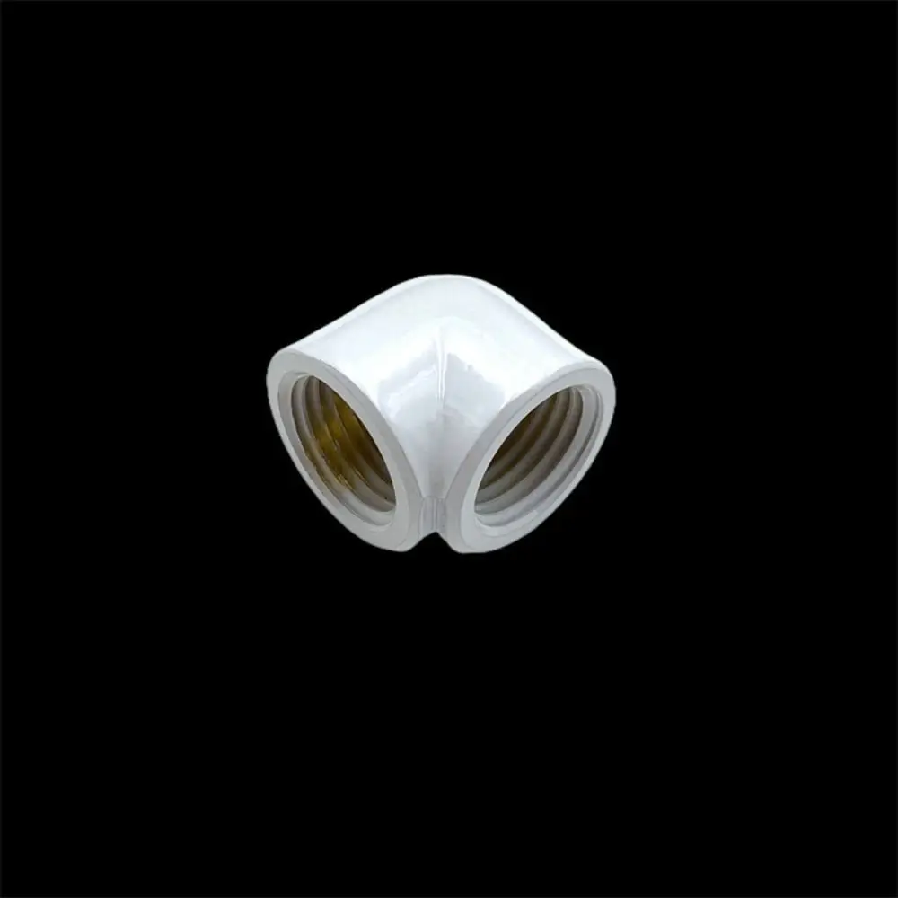 2PCS 90 Degree G1/4 Thread Adapter Double Internal Thread Black/Silver/White Water Cooling Fitting PC Water Cooling