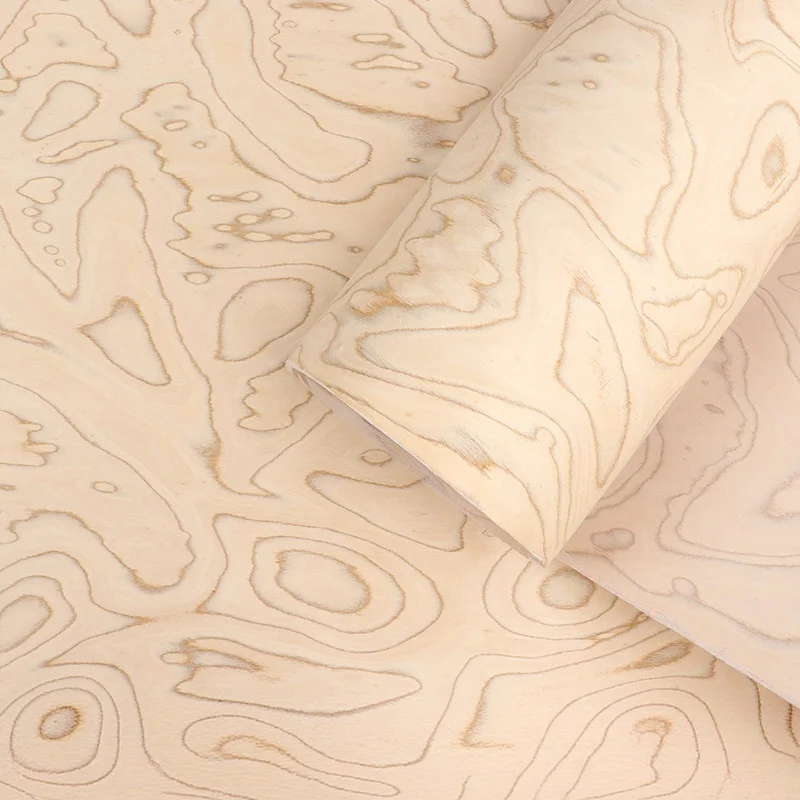 Light Maple Burl Engineered wood veneer, 0.5mm, 250x58cm,For Logo Backdrop & Musical Instrument Inlay.(Backing Non-woven Fabric)