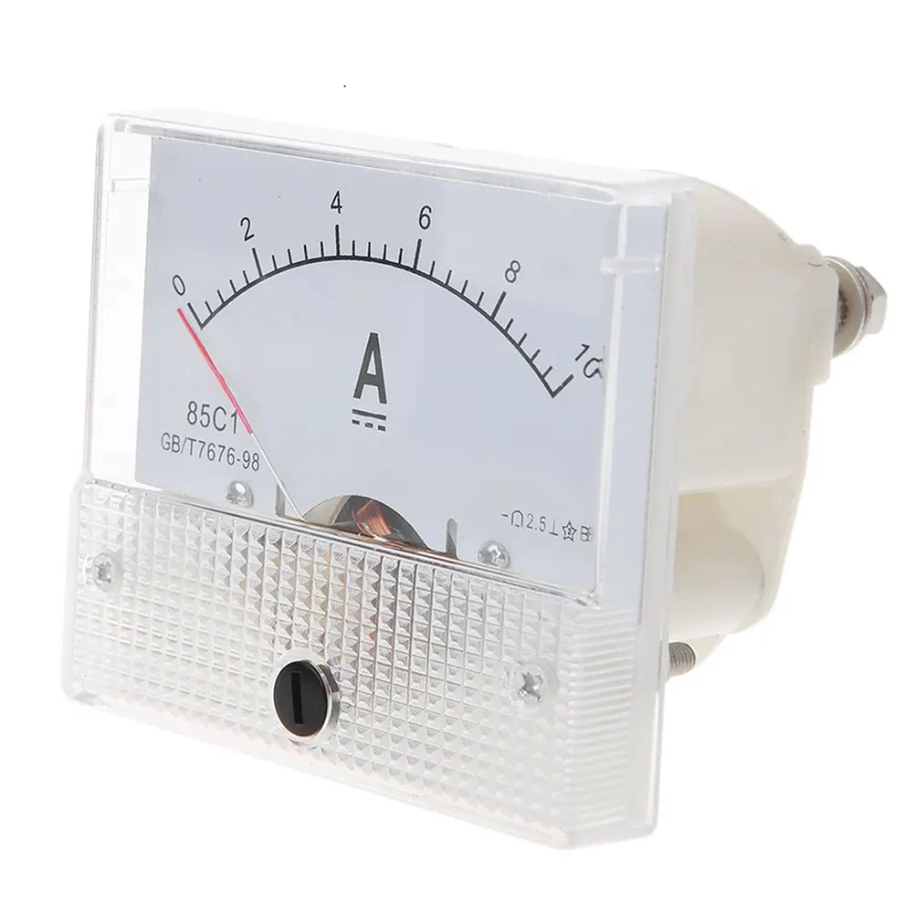 1pc 85C1 Pointer Type DC Ammeter 10A Analog Ammeter Pointer Panel Meter Current Meter For Electronic Control Systems