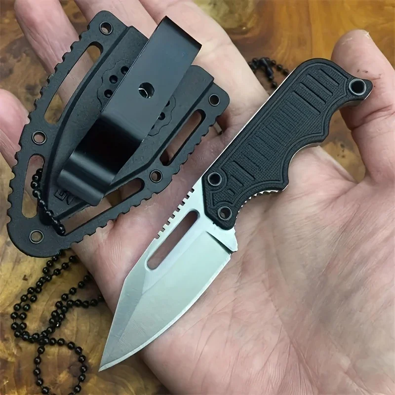 

Fixed Blade Knife EDC Mini Pocket Knife with Sheath Outdoor Camping Portable Self-defense Survival Cutting Knives Tools