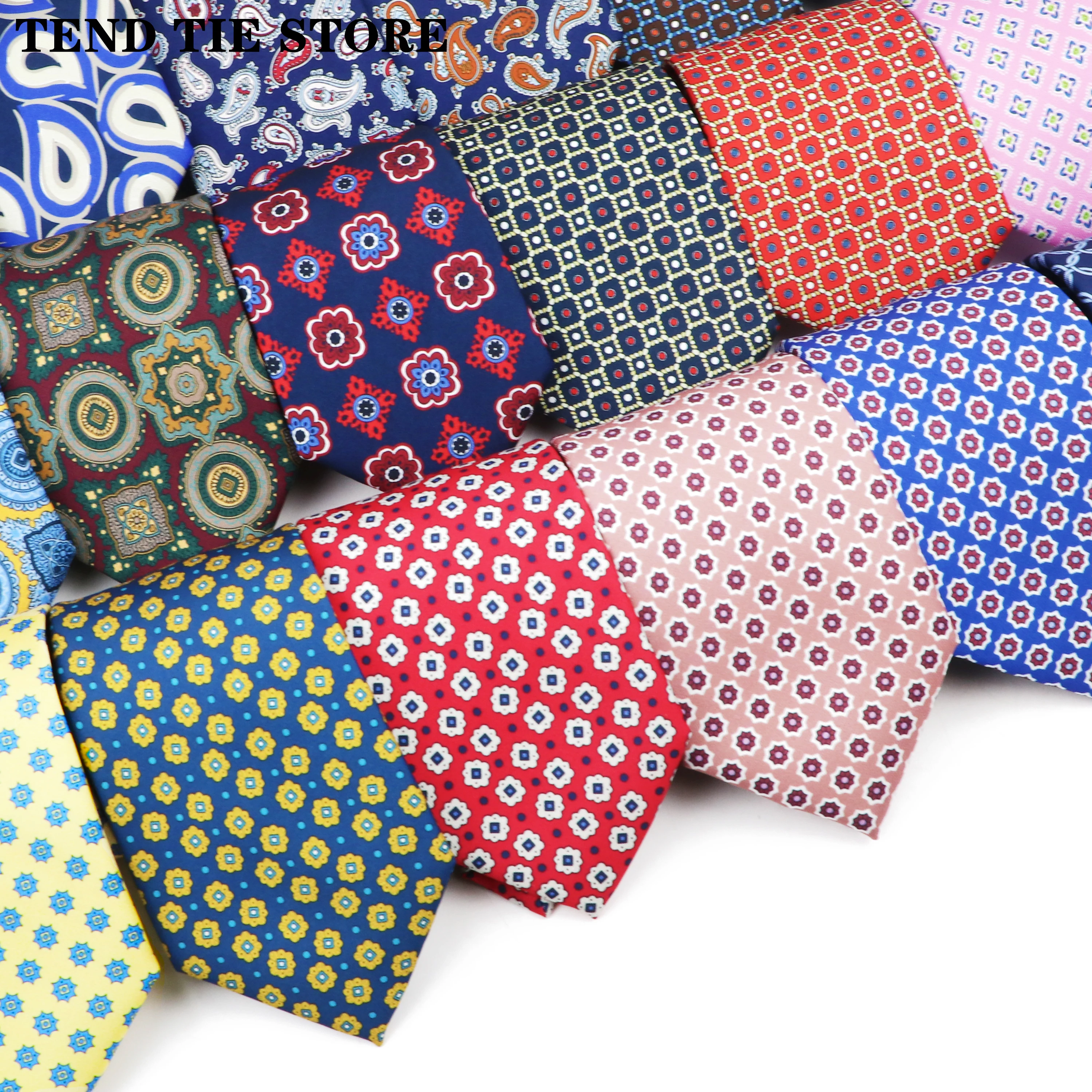 New Fashion Thin Silk Tie For Men Soft Novelty Blue Green Red Pattern Necktie Casual Daily Wear Cravat Wedding Party  Accessory