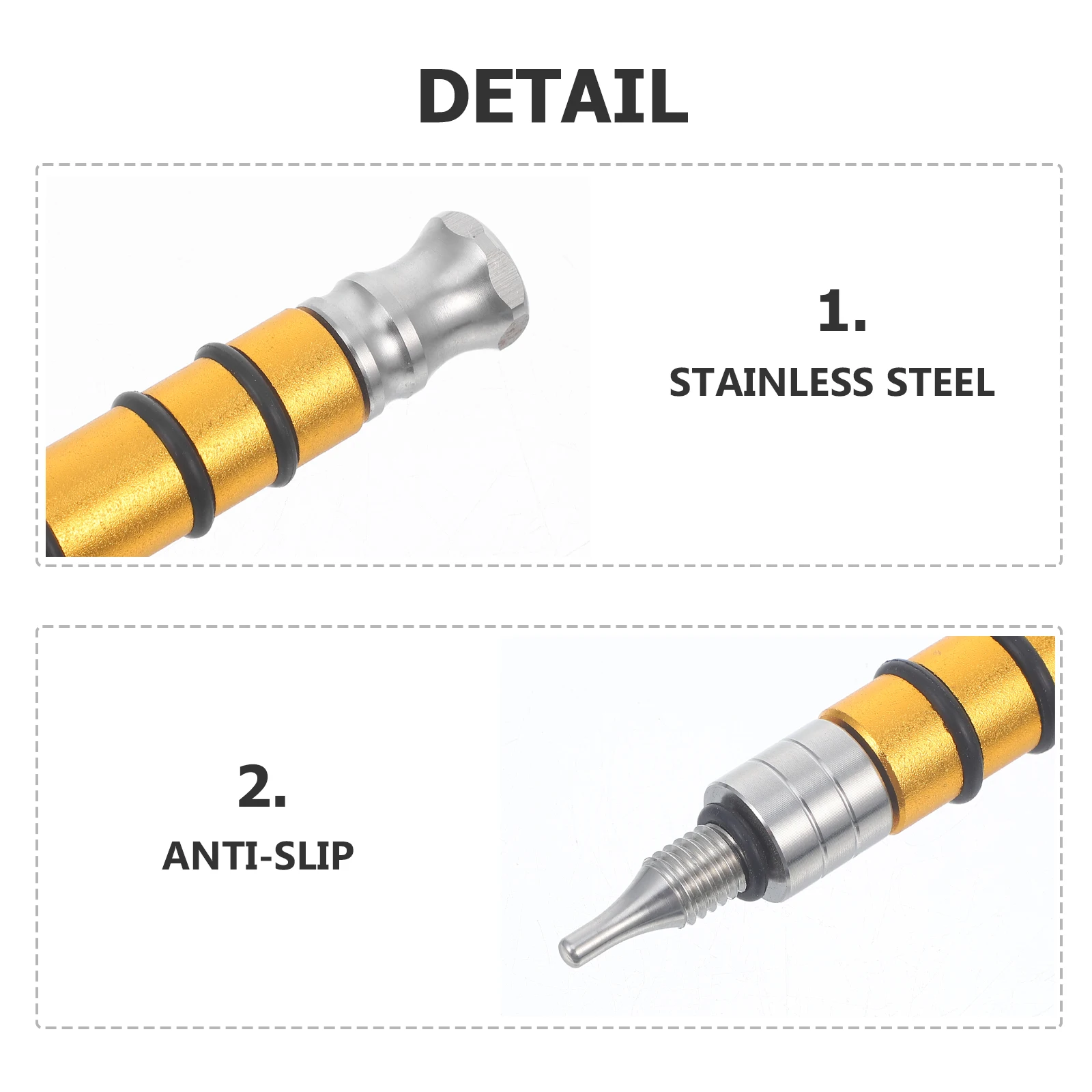 

Car Repair Pen Hammer Yellow Instrument Steel Material Compact Portable Easy Operation Automotive Body Tools Dent Fix Removal