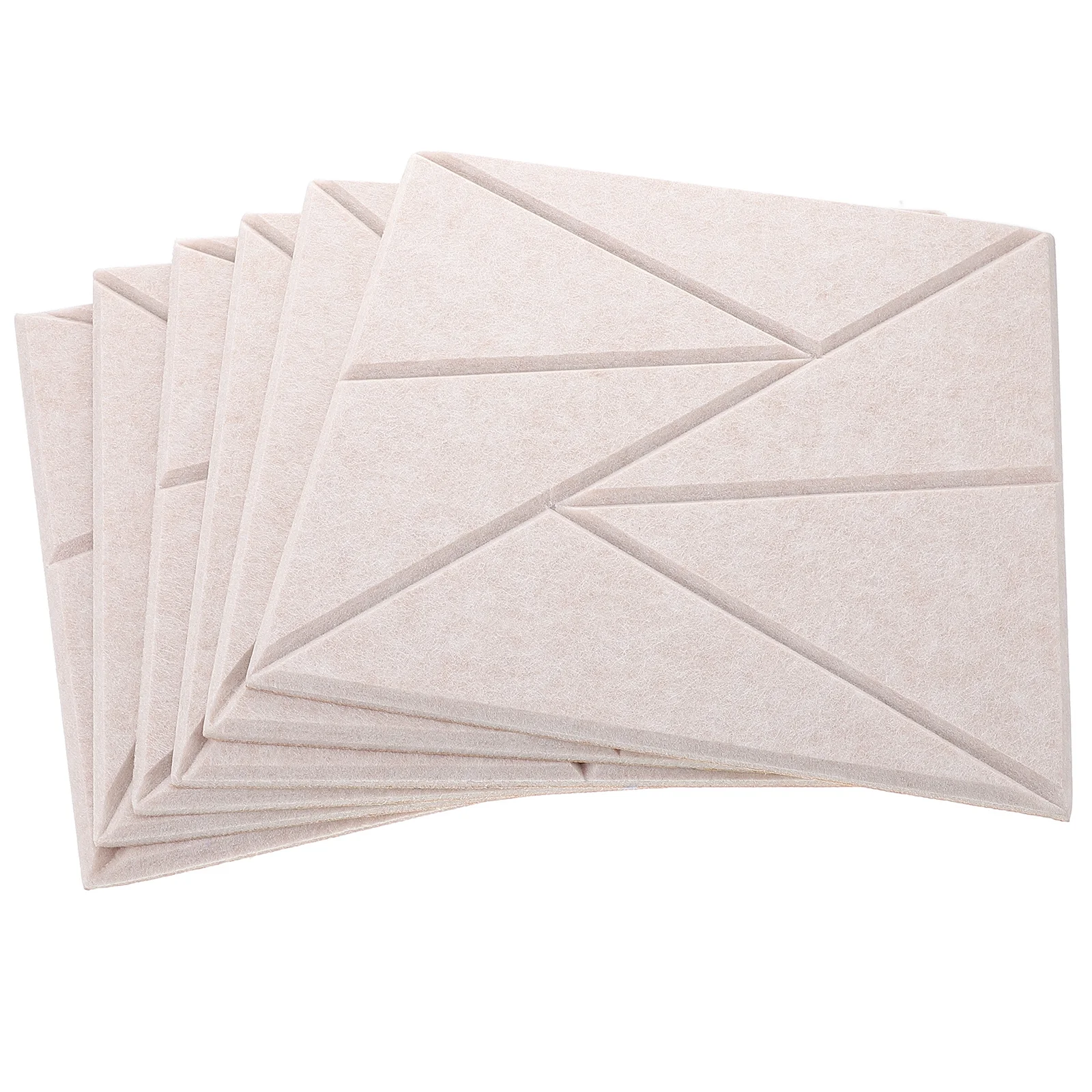 

6pcs Square Acoustic Panels Self-Adhesive Soundproof Foam Pads For Office Gaming Room Studio Wall Ceiling Noise Reduction