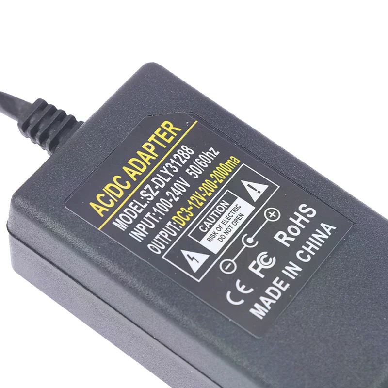 Adjustable ON/OFF Adapter 3V-12V 2A of voltage 3V 4.5V 5V 6V 7.5V 8V 9V 10V 12V 2A 24W power supply Charger 5.5mm