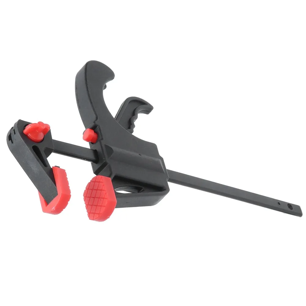 4pcs 4 Inch Bar Clamps Single Hand Operation High Hardness Ratchet Clamps Easy Operation Ratchet Mechanism Quick Grip Clamps