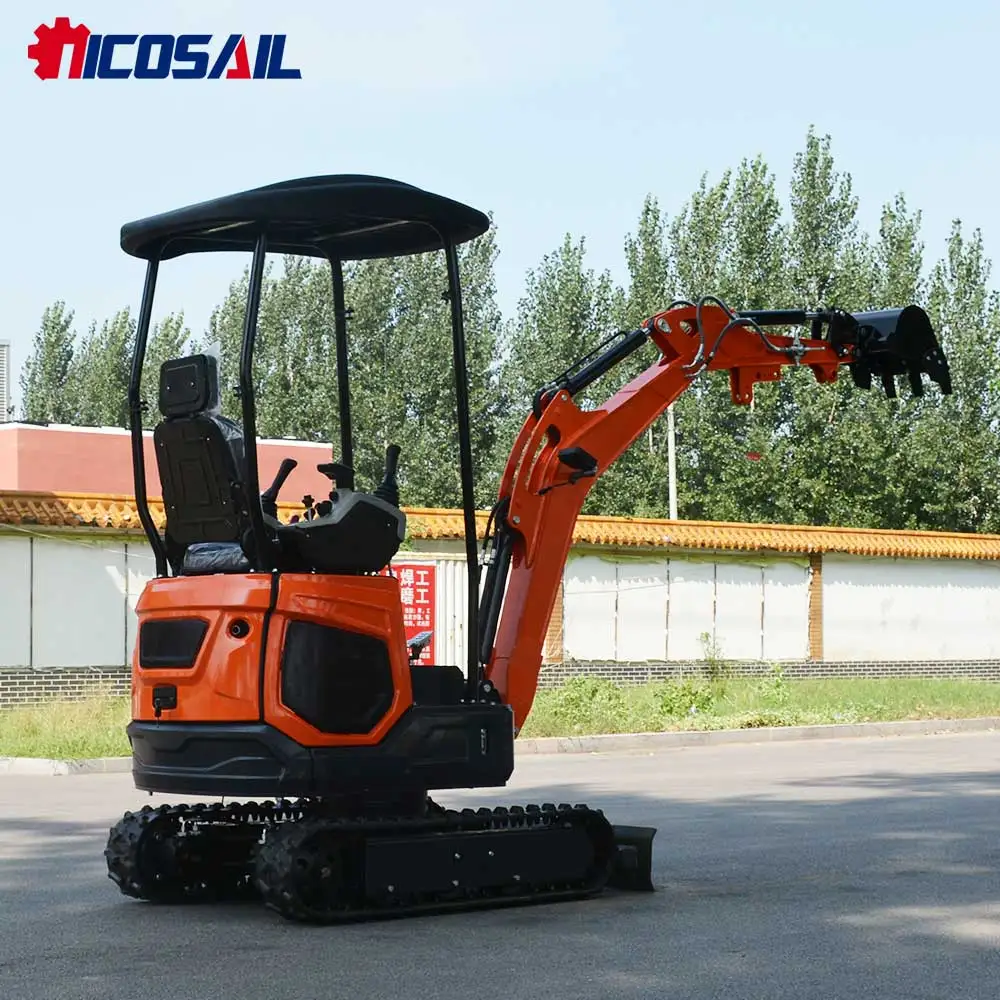 

Небольшой мини-гусеничный экскаватор — в комплекте детали экскаватора для ремонта дорог и сельскохозяйственных работ