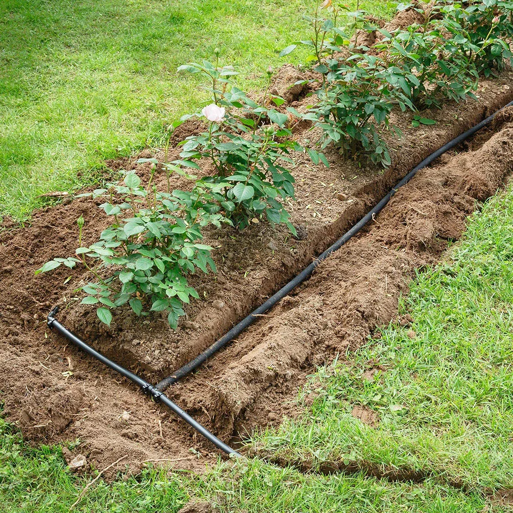 2 sztuk 16mm rura PE złącza ogród woda z mikrootworami rura nawadniająca wąż złącze System nawadniania stawy Tee kolanko