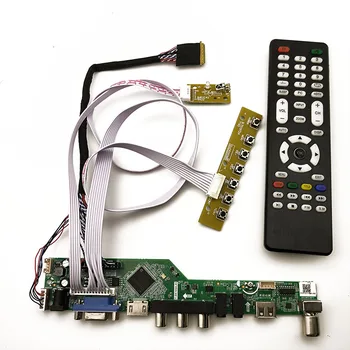 New kit for 15.6 inch LTN156AT05 TV+HDMI+VGA+AV+USB 1366x768 LCD LED screen controller board driver