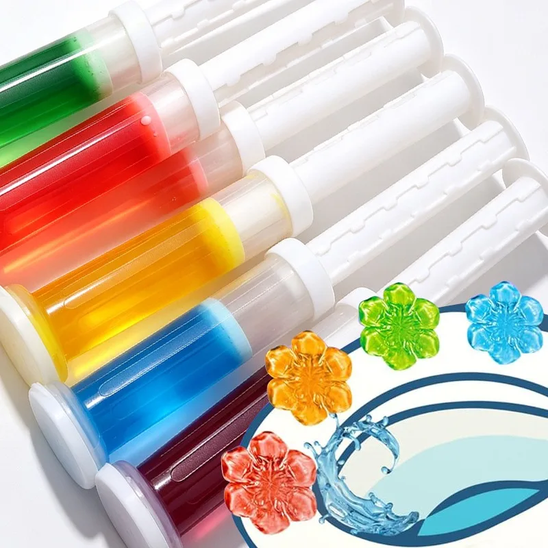 6/1x Flower Shaped Toilet Cleaner Gel Air Freshener Aromatic Remove Odor Gel Household Bathroom Toilet Scent Cleaning Supplies
