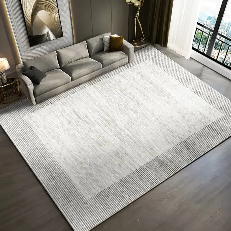 VIKAMA Crystal Velvet Simple Light Luxury Gray Sofa Coffee Table Blanket Anti-Slip Wear Insulation Living Room Carpet Covered