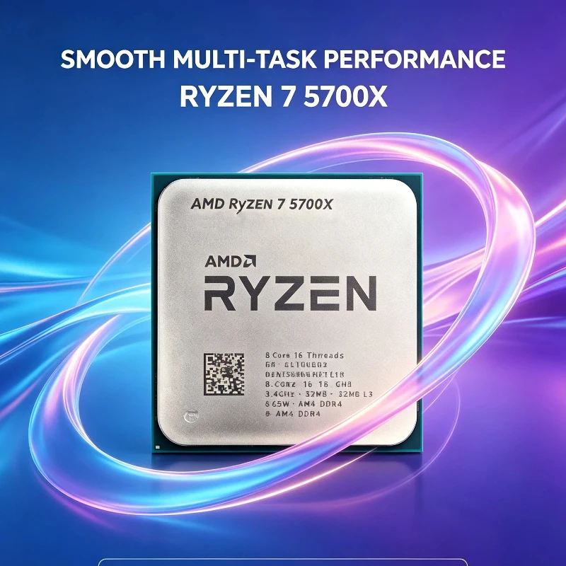 AM4 Platform Upgrade Processor AMD Ryzen 7 5700X 8C16T 3.4GHz 32MB L3 Cache 65W DDR4 Zen3  Without Fan