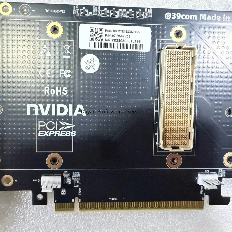 SXM2 To PCIE Adapter Board Supports Nvidia Tesla P100 V100 16GB