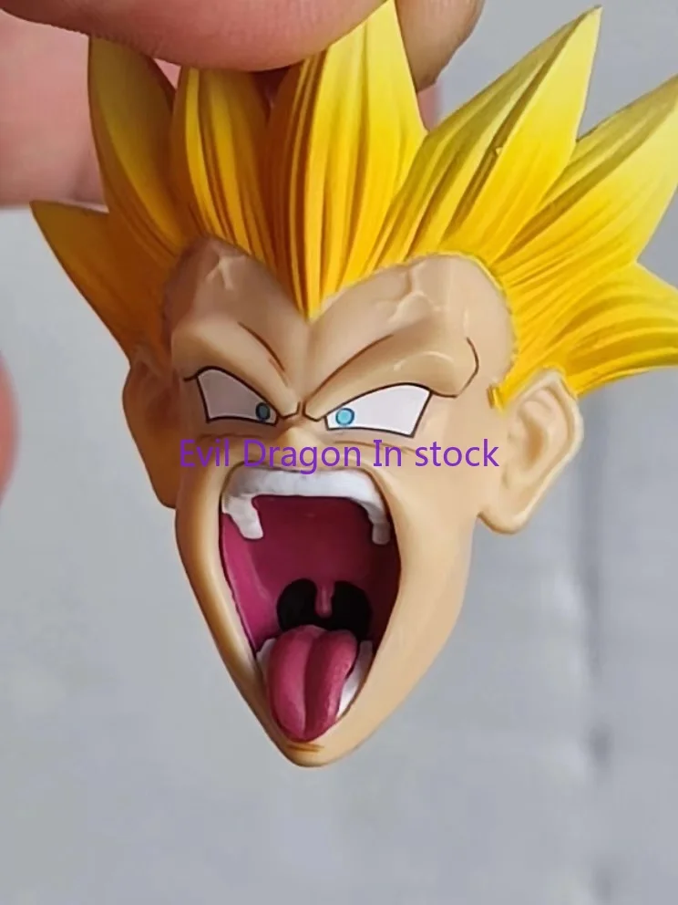 En Stock modelo K juguetes aptos para Dragon Ball SH Figuarts SHF Gotenks Naughty Ssj3 figuras de acción de pelo amarillo accesorios de Figura de Anime