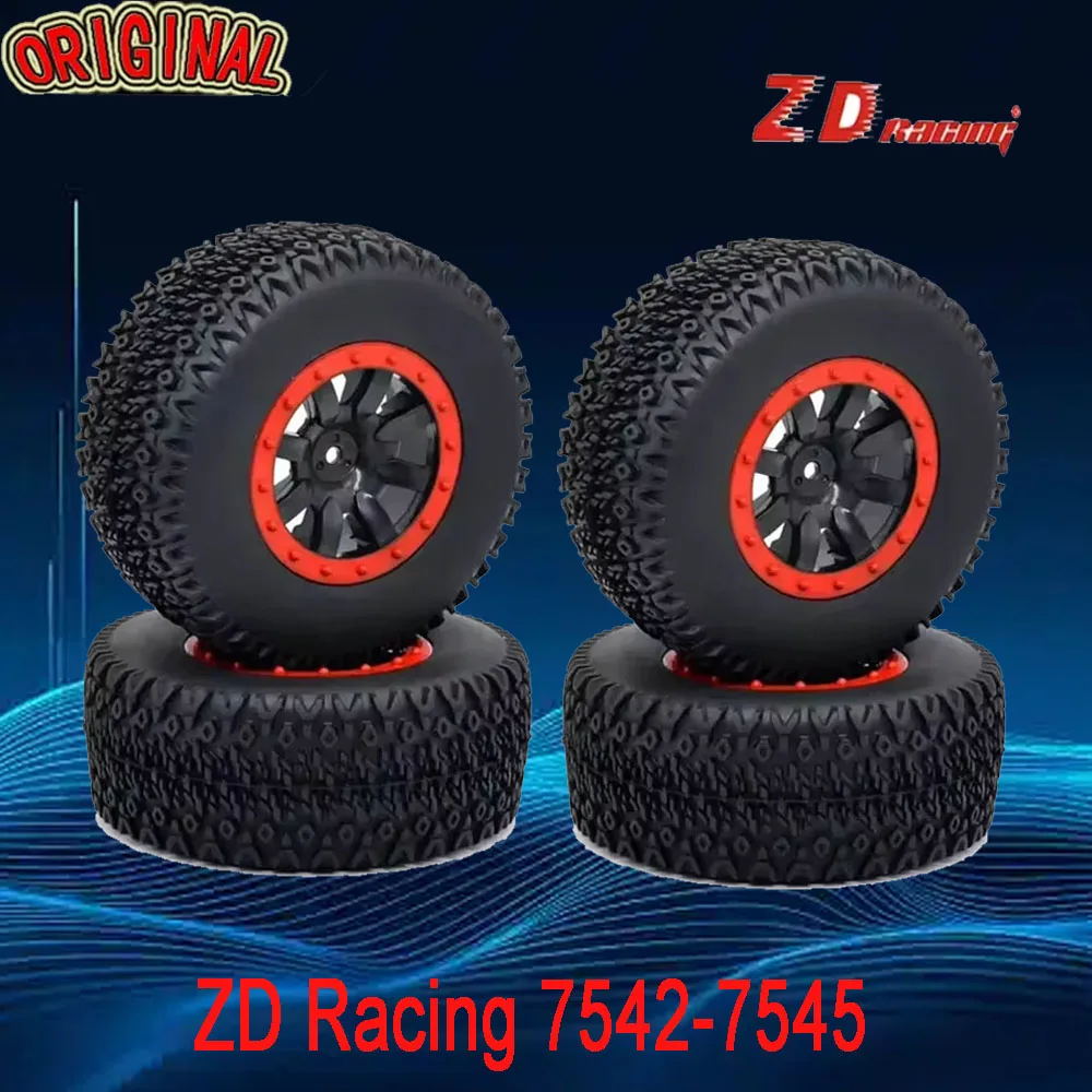 ZD Racing 4 pièces 110 pneus à chenilles courtes avec anneaux tout-terrain pour les amateurs de camions à chenilles courtes modèle 727