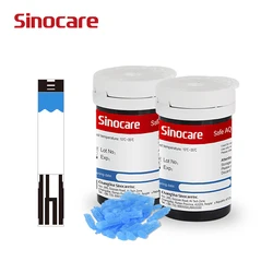 50/100/200/400pcs Sinocare Safe AQ Blood Glucose Test Strips with Lancet ( for Safe AQ Smart, Safe AQ Voice only)