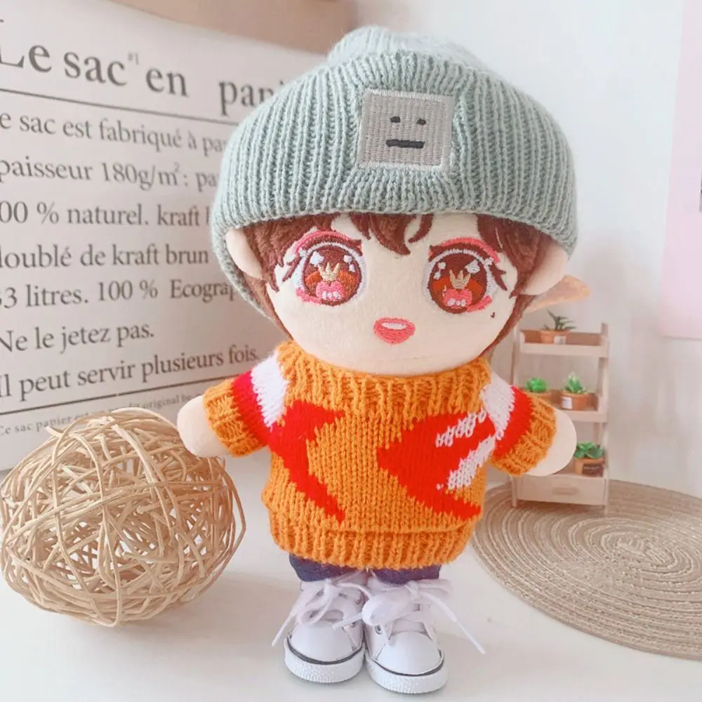 Knuffel Outfit 20cm 20cm Poppen Trui Idool Poppen Sjaal BJD Poppenkleertjes Mini Trui 20cm Poppenkleding Trui Katoenen pop