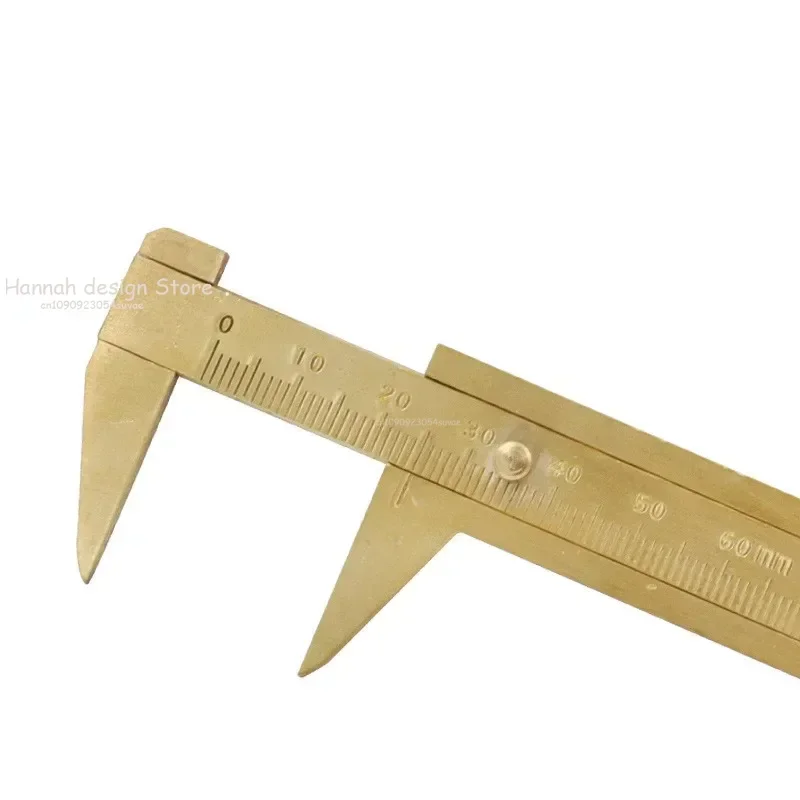 Imagem -06 - Mini Bronze Métrica Vernier Caliper Imperial mm Pequeno Portátil Régua Medida Ferramenta Slide Comprimento Gauge Cobre Calibre Artesanato Diy