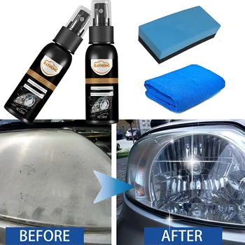 Autos chein werfer restaurative Flüssigkeit Kit Kratzer entferner Reparatur flüssigkeit Licht polieren Anti oxidation entfernen Schmutz Autozubehör