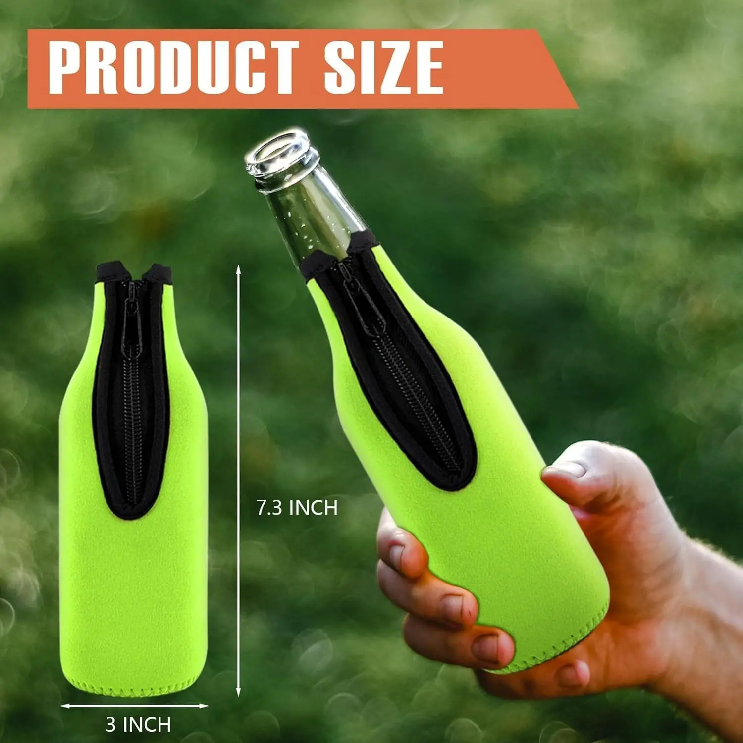 Beer Bucket Holde for 330ml Bottle Bag Cooler Neoprene Sleeve with Zipper Customized Logo Insulated Foam Can Thermos Coozie Tin