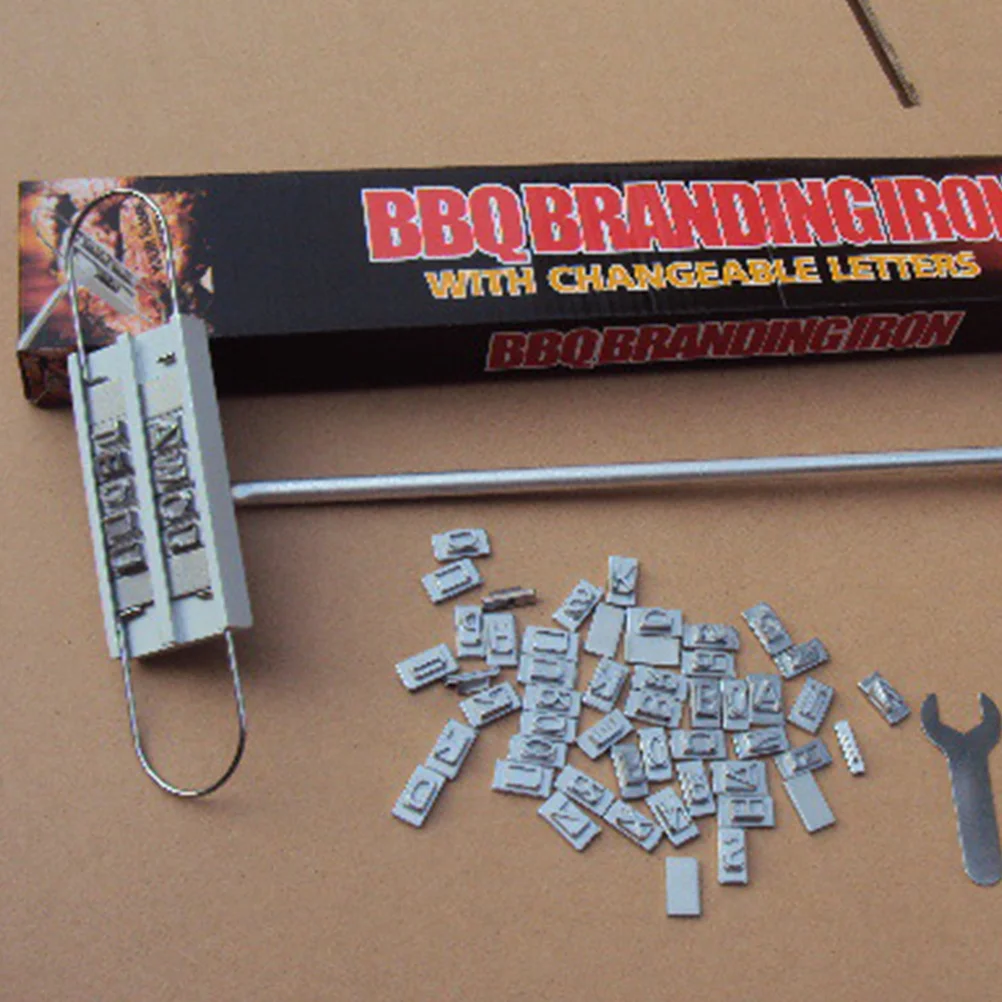 

Meat Branding Iron with Wooden Handle for Bbq Steak Personalization Branding Iron Set Letter Grill Tool Steak Names Press Tool