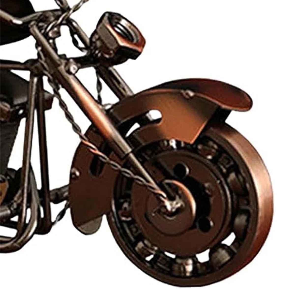 Motorcycle Model Motorbike Iron Art Sculpture Collection Multipurpose Classical Collectible Vintage Style for Gifts