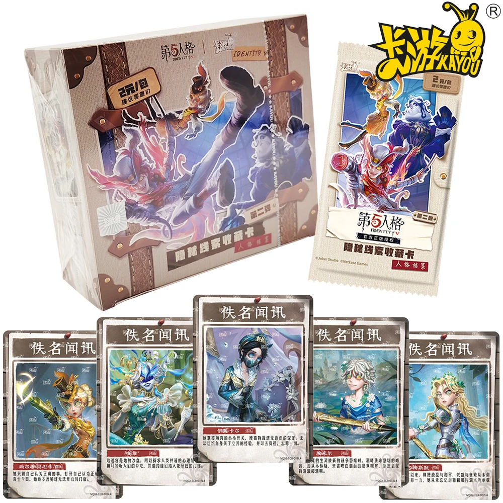 

Genuine Kayou Identity V Collection Card Multiplayer Cooperative Competitive Game Players Like Characters Aesop Eli Creative Toy