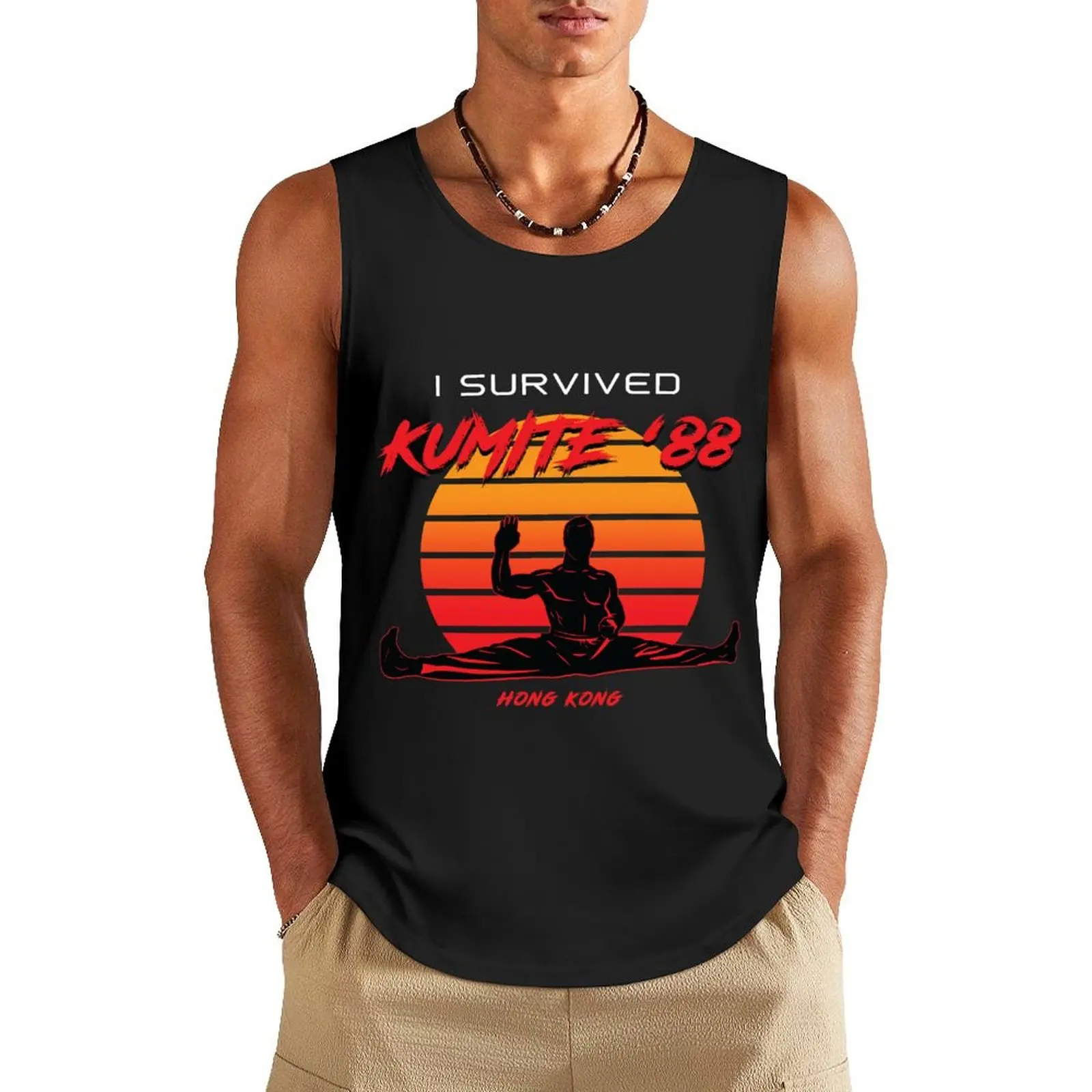 

KUMITE '88 Tank Top bodybuilding t shirt Men's clothing brands Men's vest cute tops