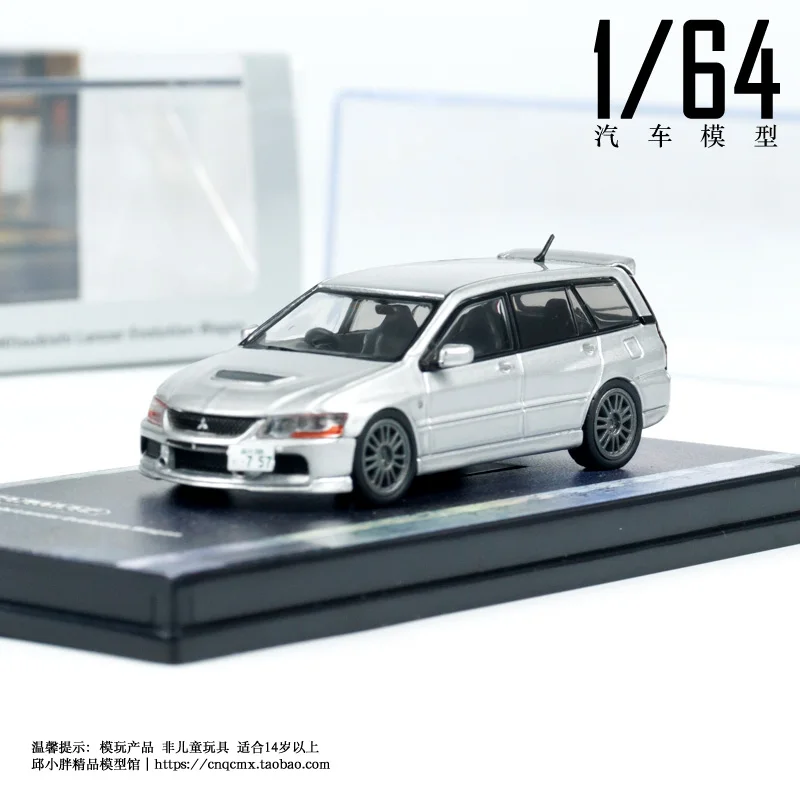 

Tarmac Works TW 1/64 Lancer EVO Wagon посуда, серебряная литая под давлением модель автомобиля из сплава, коллекция подарок