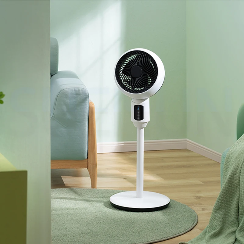 Kipas angin listrik, kipas lantai rumah tangga, kipas listrik Desktop sunyi dengan pengendali jarak jauh, regulasi kecepatan 6
