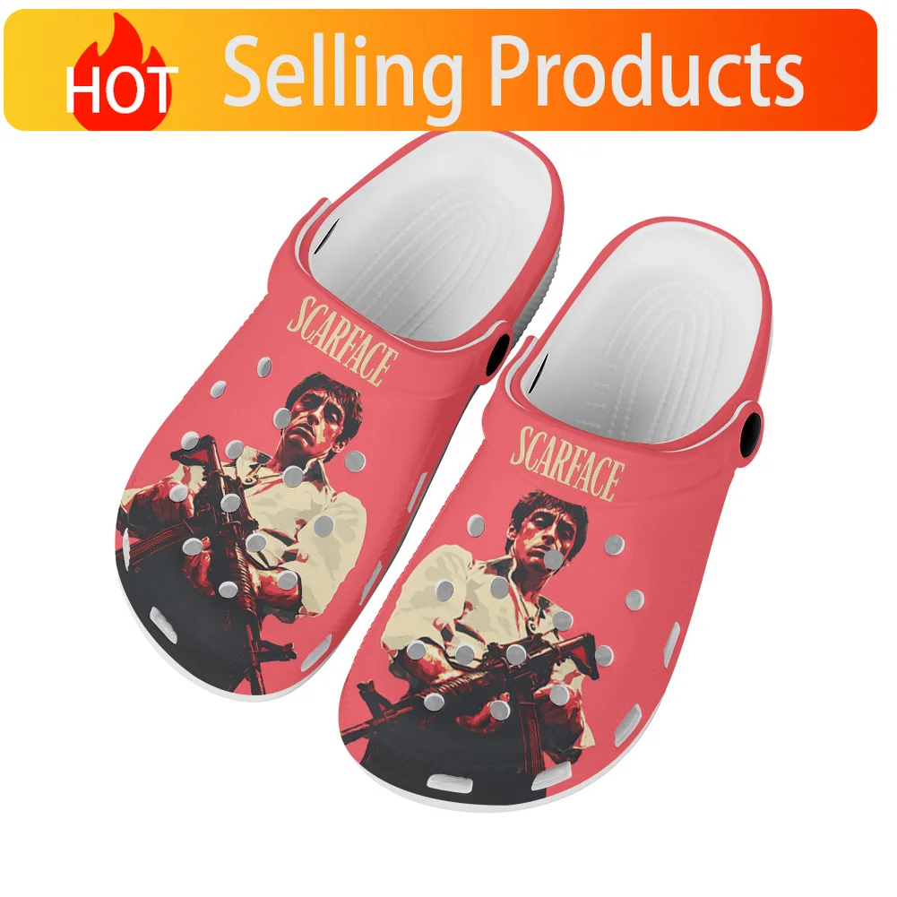 Scarface Home Clogs Custom Water Shoes Mens Womens Teenager Shoes Clog Breathable Beach Hole Slippers