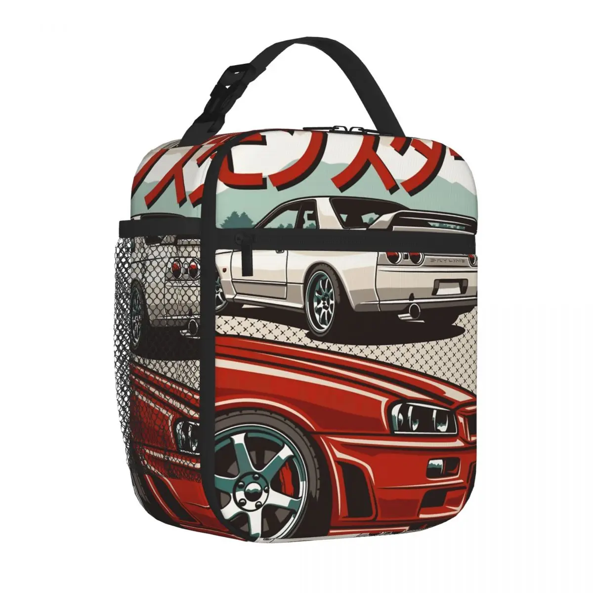 Hot Sale Monster Skyline Gtr R32 R34 Marble Print Food Storage Bag Back To School Sports Lunch Bag