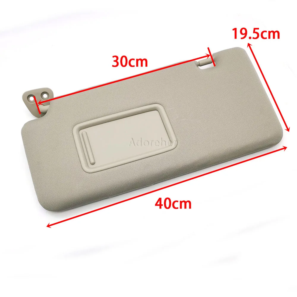 

Левый солнцезащитный козырек для Nissan Tiida 2005 2006 2007 2008 2009 2010, внутренняя передняя панель ветрового стекла, солнцезащитный козырек с деталями зеркала для макияжа