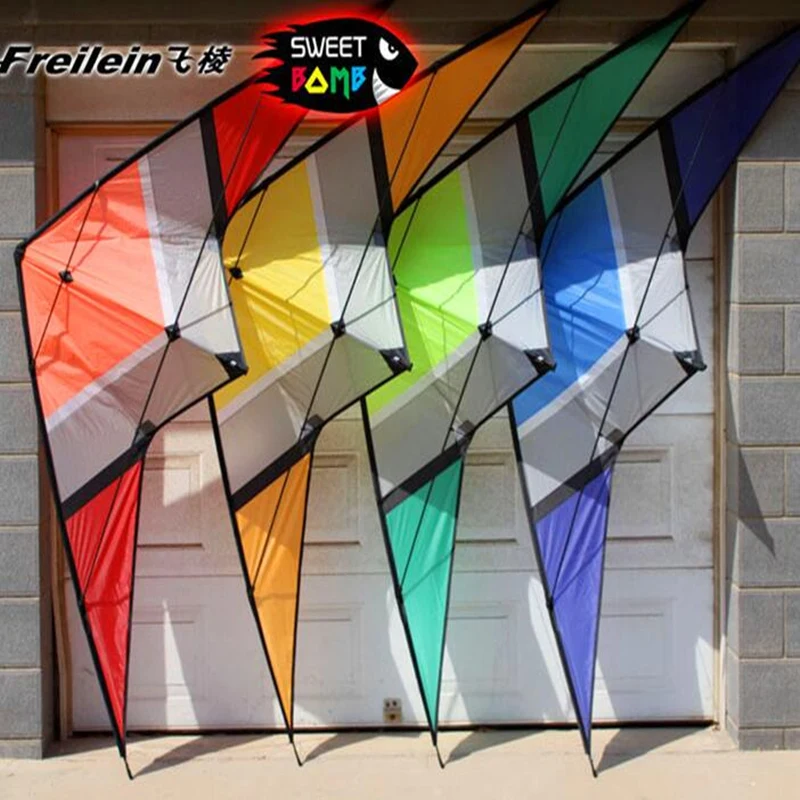 free shipping 250cm dual line stunt kite loudy large pull Freilein sweetbomb kite parachute kite acrobatics kite scare birds fun